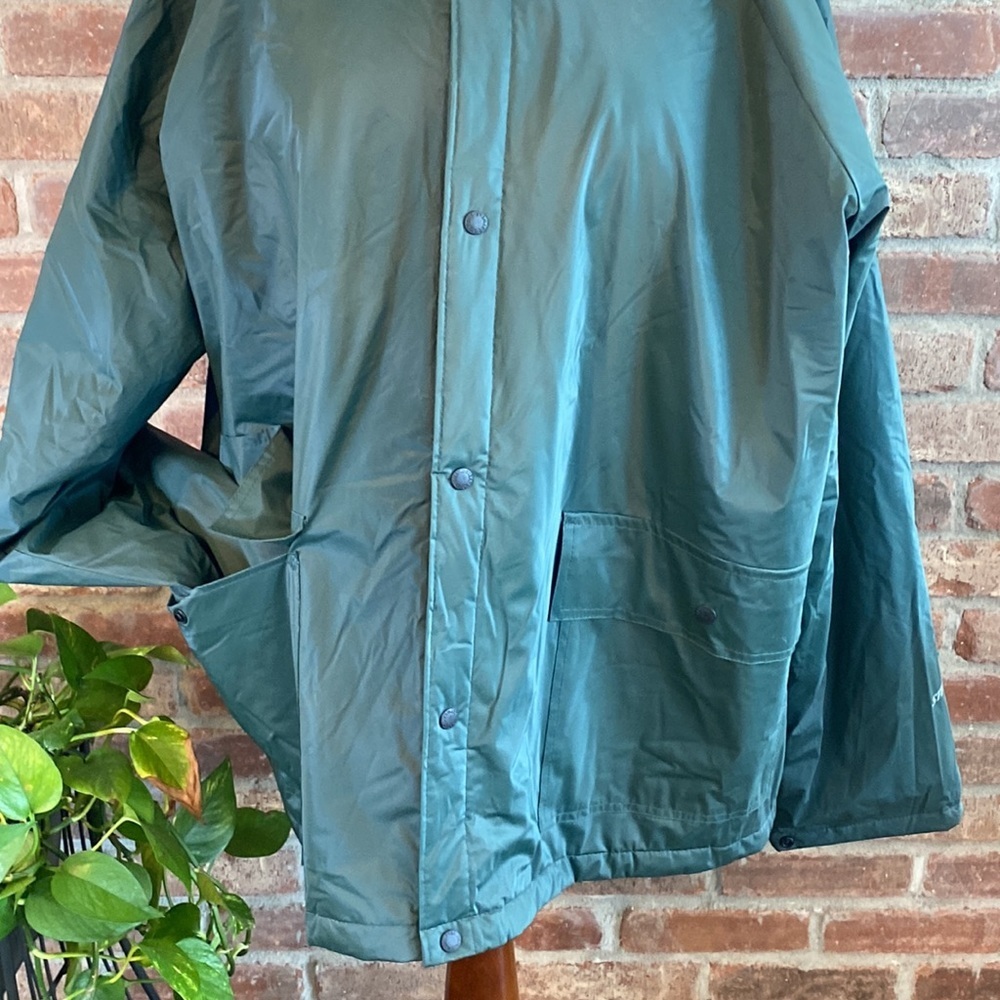 COPY - Stearns XL Army green Dry wear snap up rain jacket never worn - Picture 3 of 8